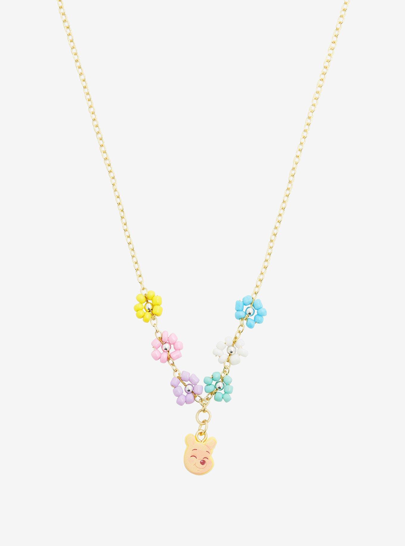 Disney 100 Winnie the Pooh Floral Necklace - BoxLunch Exclusive, , hi-res