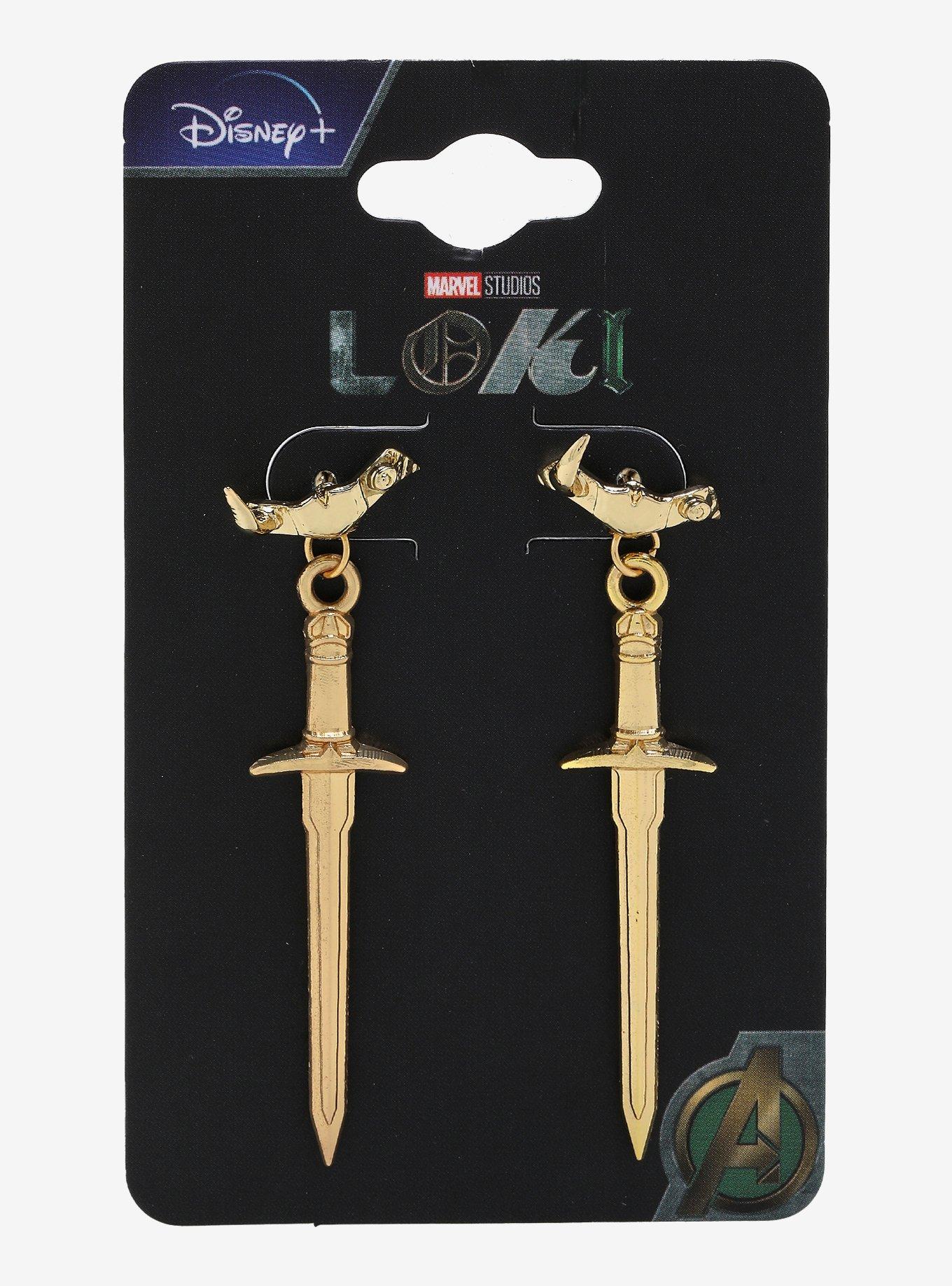 Marvel Loki Sylvie Crown & Sword Earrings - BoxLunch Exclusive
