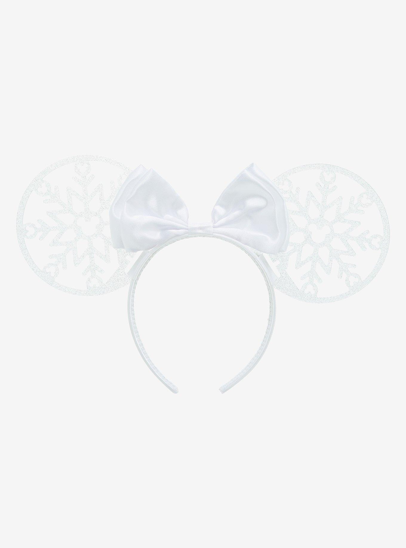 Disney Minnie Mouse Snowflake Ears Headband - BoxLunch Exclusive, , hi-res