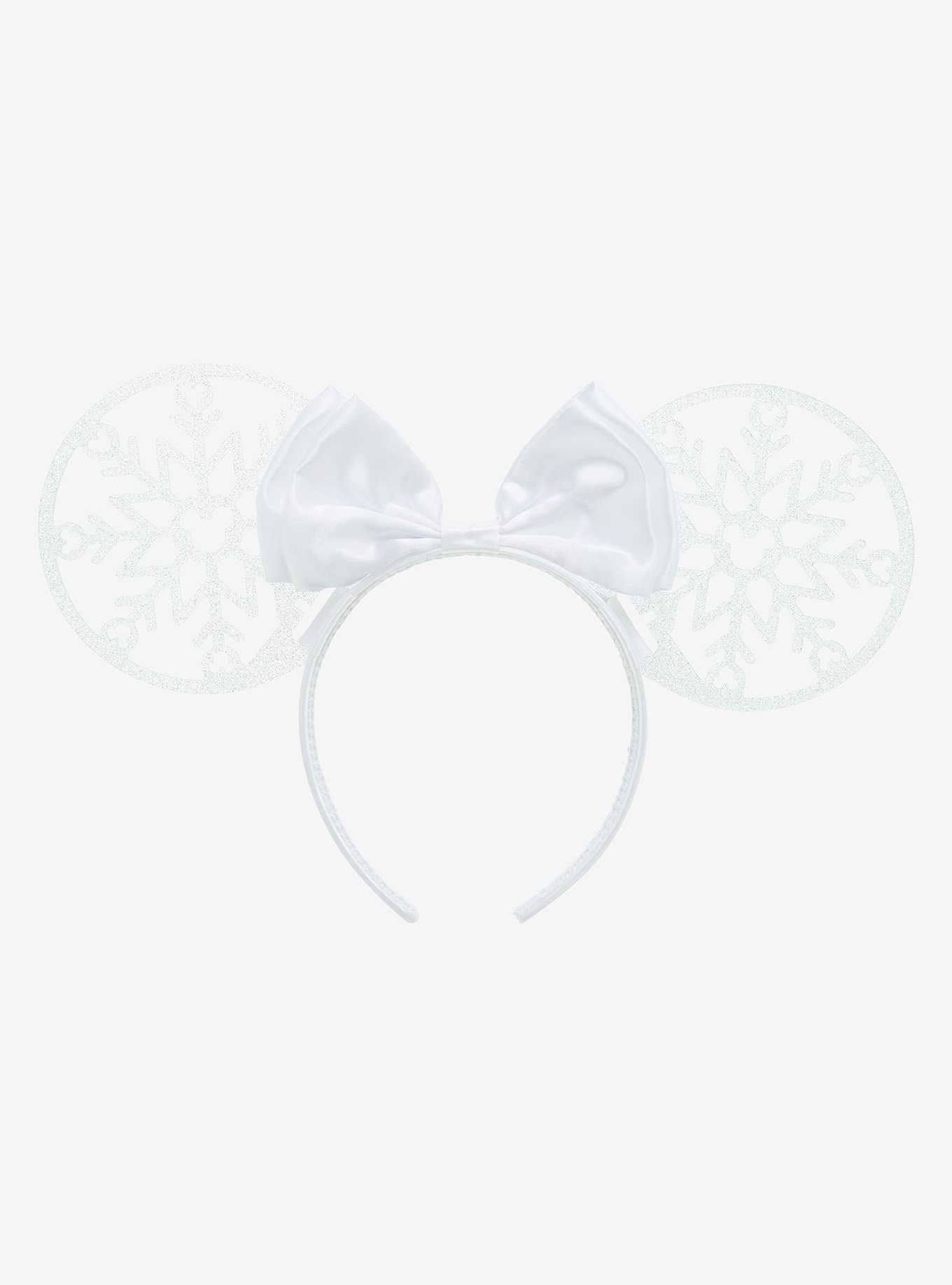 Disney Minnie Mouse Snowflake Ears Headband - BoxLunch Exclusive, , hi-res