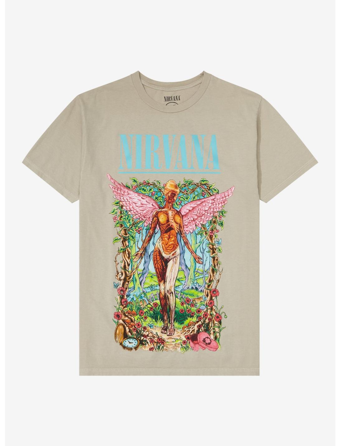 Nirvana In Utero Garden Girls T-Shirt, NATURAL, hi-res