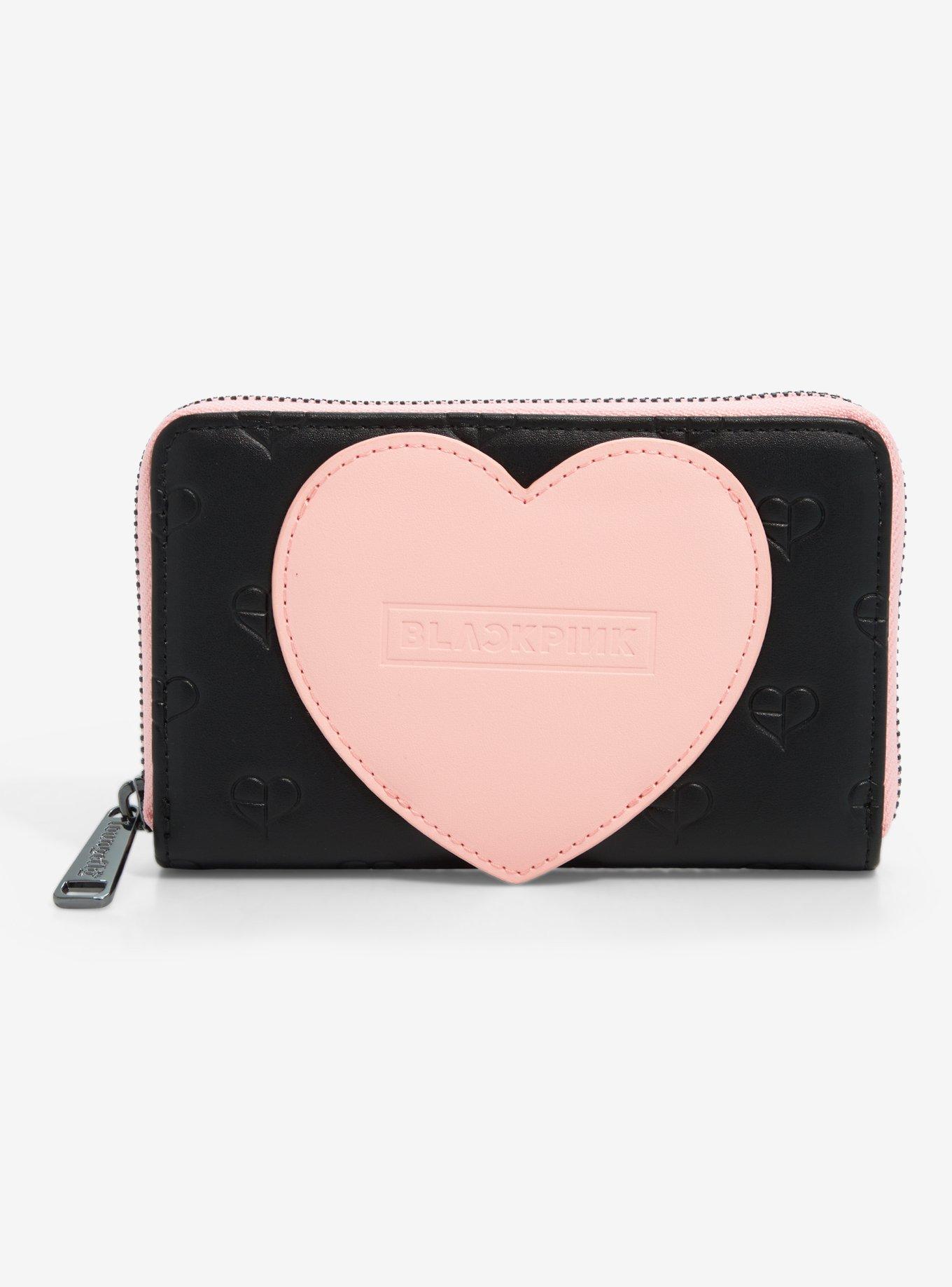 Loungefly BLACKPINK Heart Embossed Zipper Wallet, , hi-res