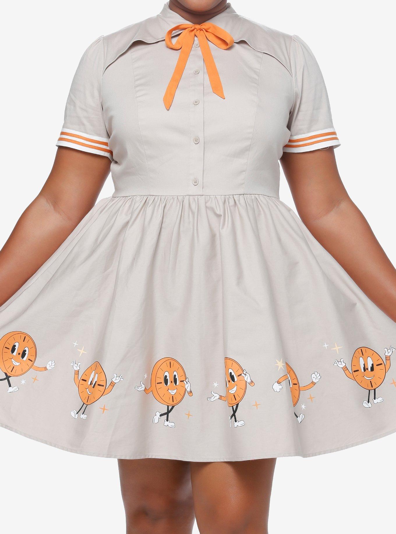 Her Universe Marvel Loki Miss Minutes Retro Dress Plus Size Her Universe Exclusive, LIGHT GREY, hi-res