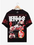 Sanrio Hello Kitty Racecar T-Shirt - BoxLunch Exclusive, BLACK, hi-res