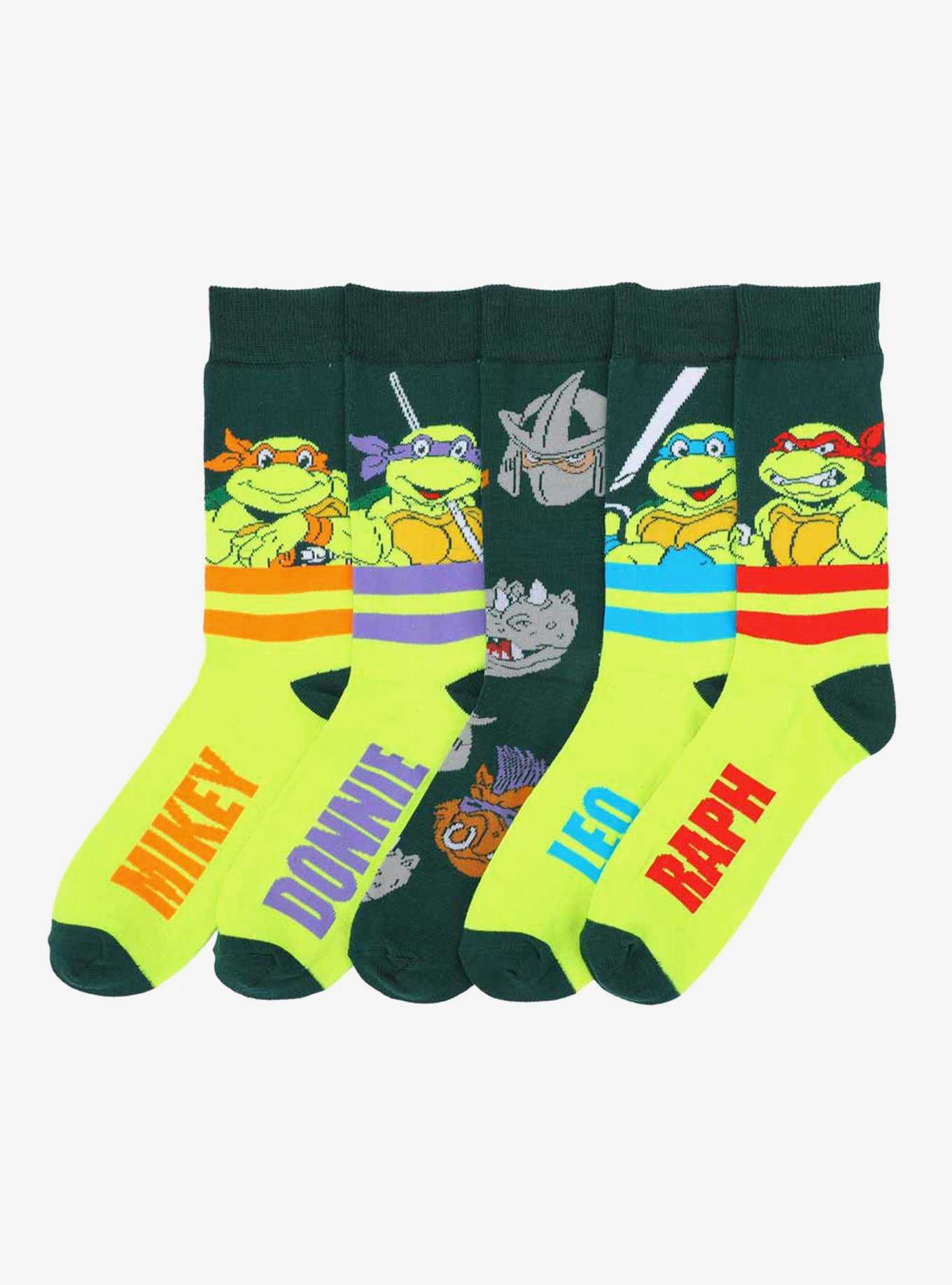 Teenage Mutant Ninja Turtle Crew Socks 5 Pair, , hi-res