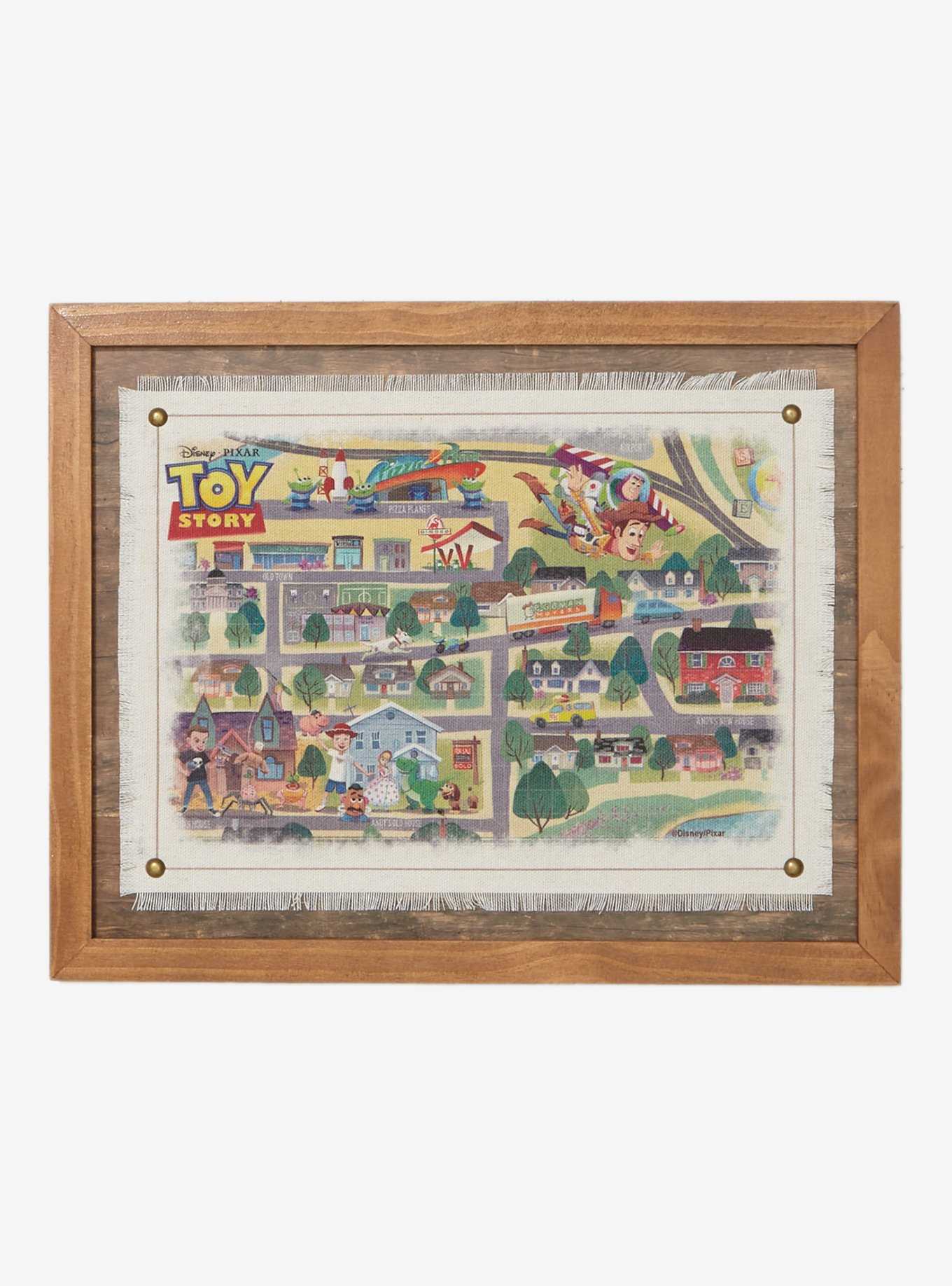 Disney Pixar Toy Story Framed Town Map - BoxLunch Exclusive, , hi-res