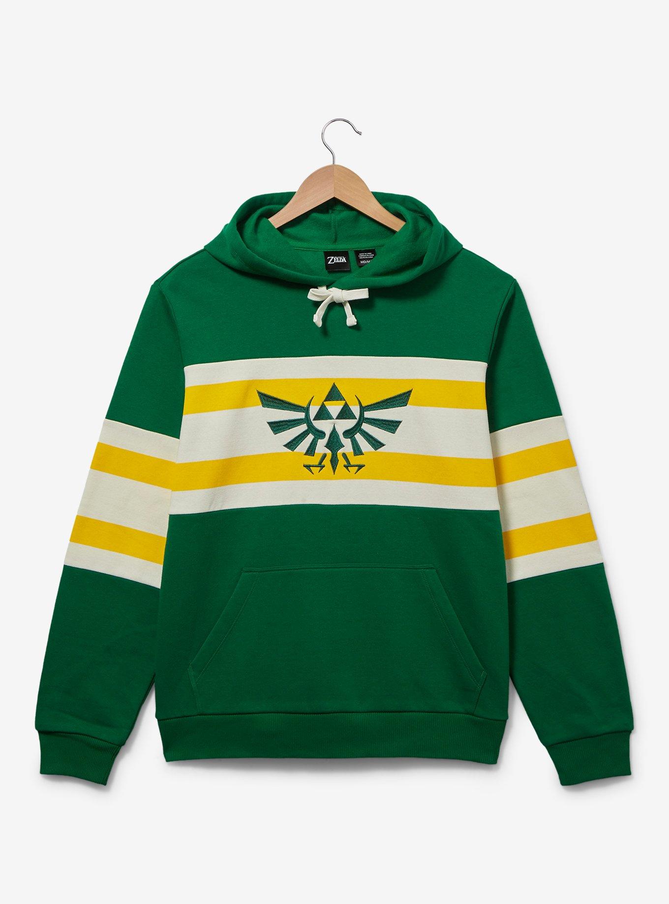 Nintendo The Legend of Zelda Royal Crest Striped Hoodie - BoxLunch