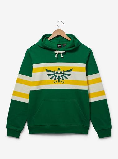 Nintendo The Legend of Zelda Royal Crest Striped Hoodie - BoxLunch
