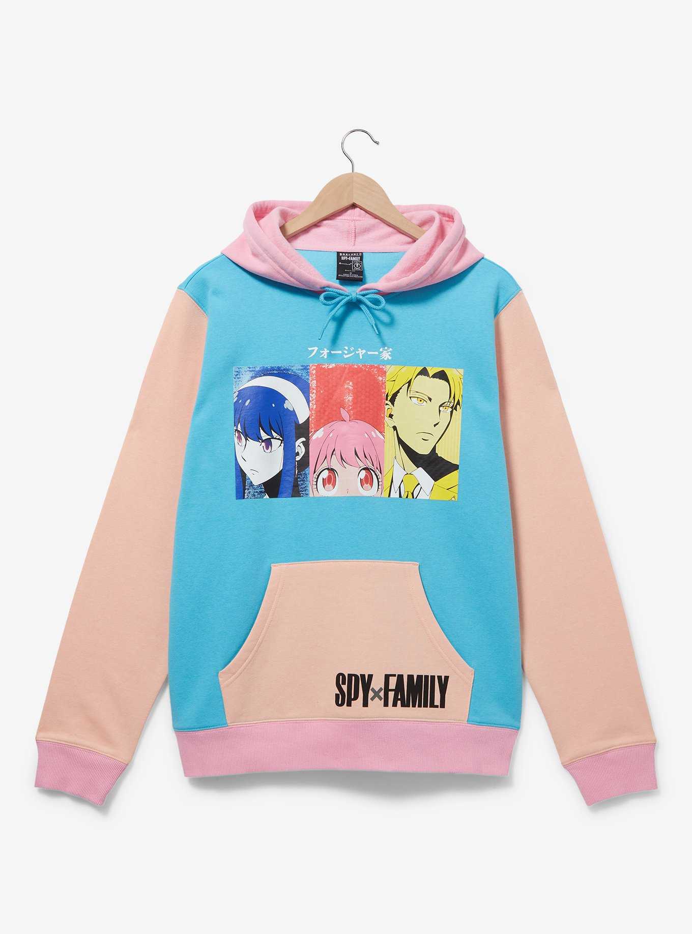 Color block multi hot sale panel hoodie