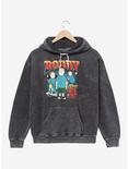 King of the Hill Bobby Hill Retro Hoodie - BoxLunch Exclusive, BLACK MINERAL WASH, hi-res