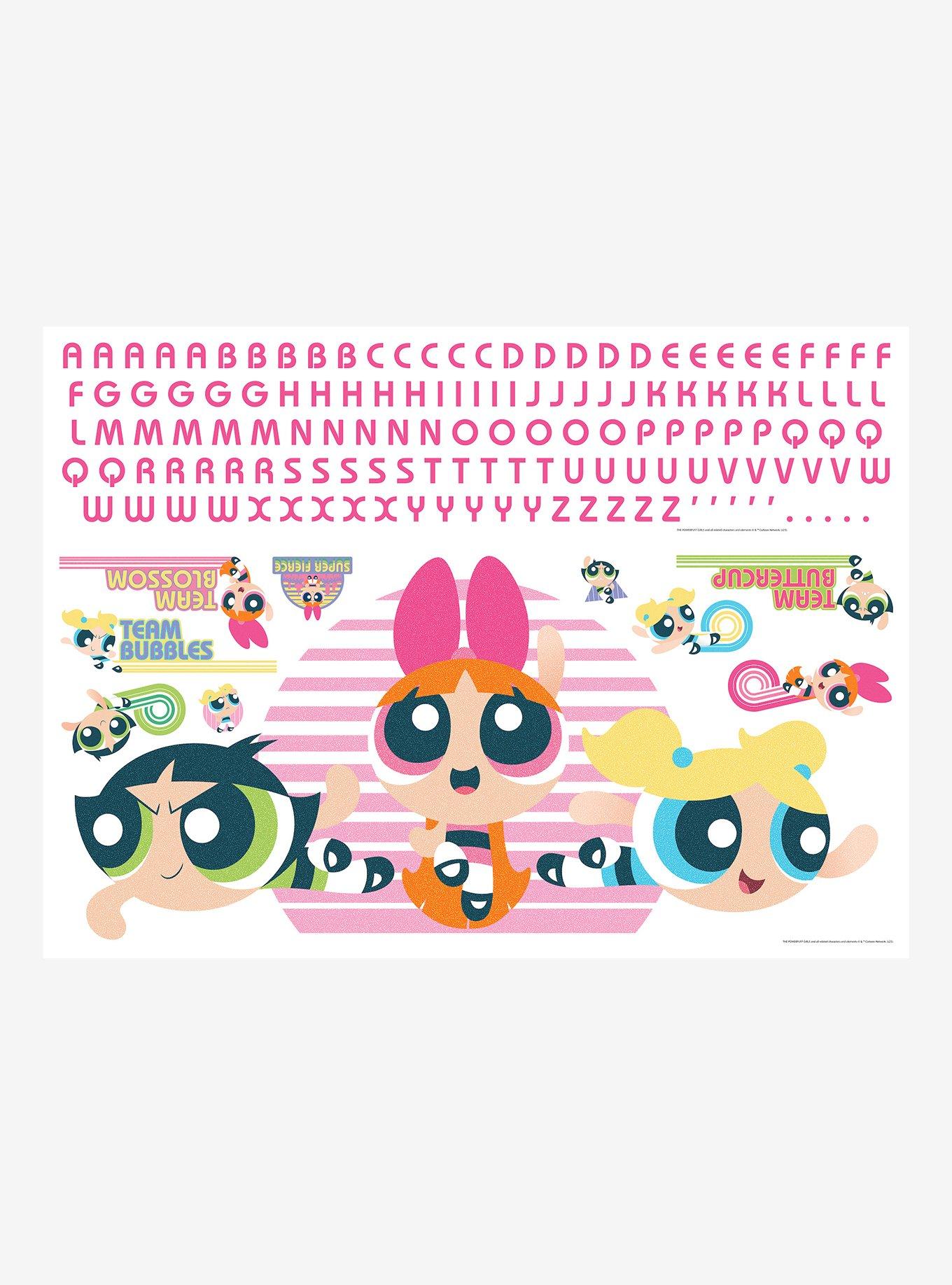 Powerpuff Girls Giant Peel & Stick Alphabet Wall Decals, , hi-res