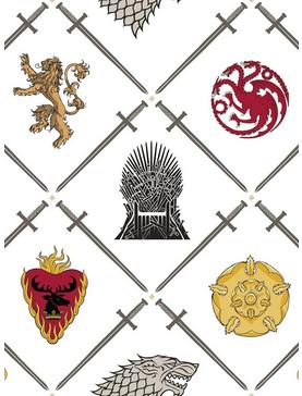 Plus Size Game of Thrones House Sigils Peel & Stick Wallpaper, , hi-res