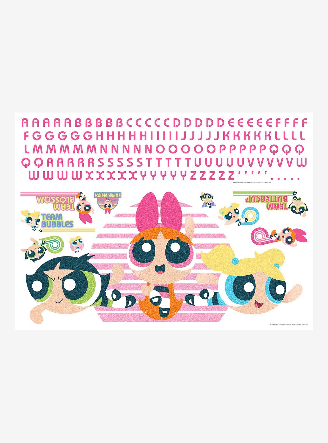 Powerpuff Girls Giant Peel & Stick Alphabet Wall Decals, , hi-res