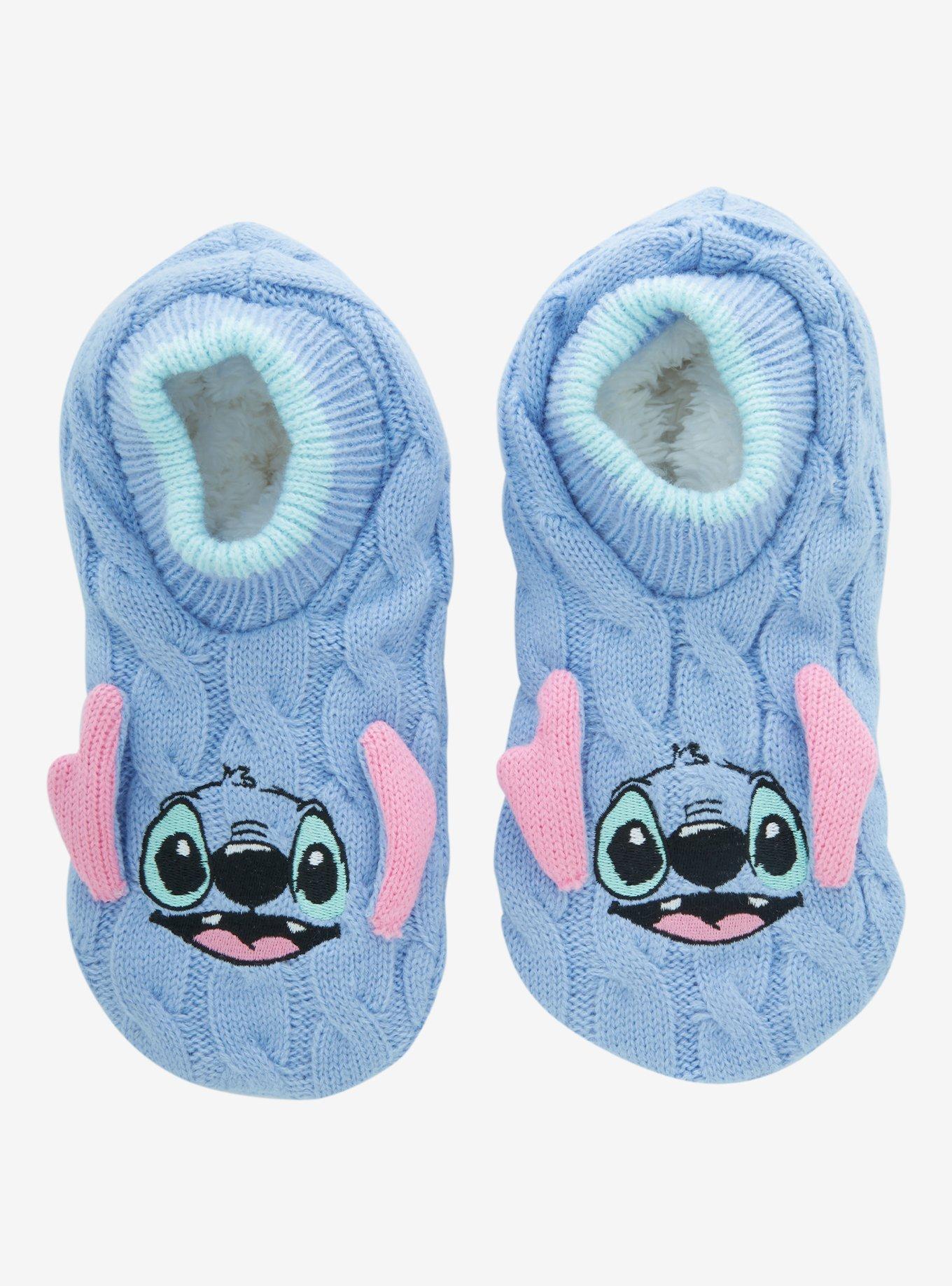 Disney Lilo & Stitch Portrait Figural Slipper Socks - BoxLunch Exclusive, , hi-res