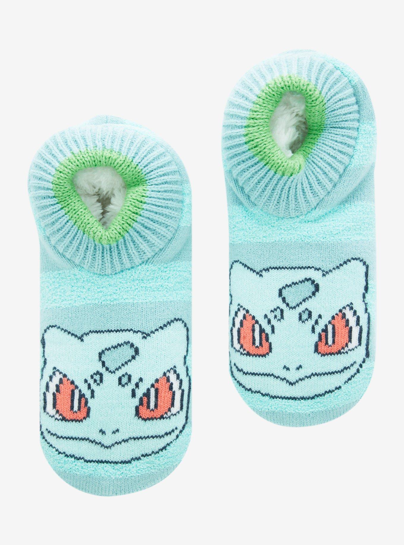 Pokémon Bulbasaur Striped Slipper Socks - BoxLunch Exclusive, , hi-res