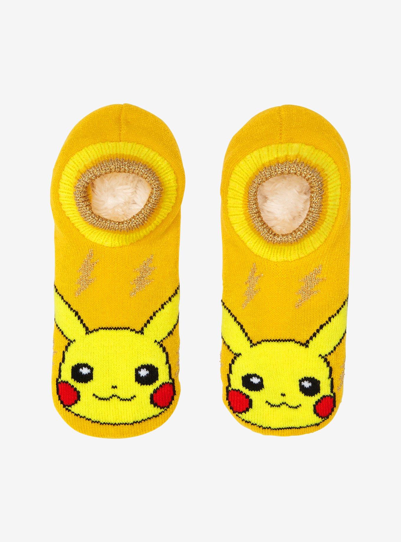 Pok&eacute;mon Pikachu Slipper Socks - BoxLunch Exclusive, , hi-res