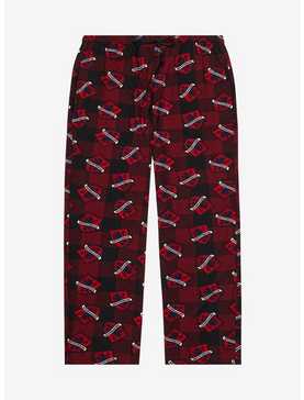 Harry Potter Plaid Gryffindor Allover Print Plus Size Sleep Pants - BoxLunch Exclusive, , hi-res
