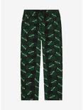 Harry Potter Plaid Slytherin Allover Print Sleep Pants - BoxLunch Exclusive, GREEN, hi-res