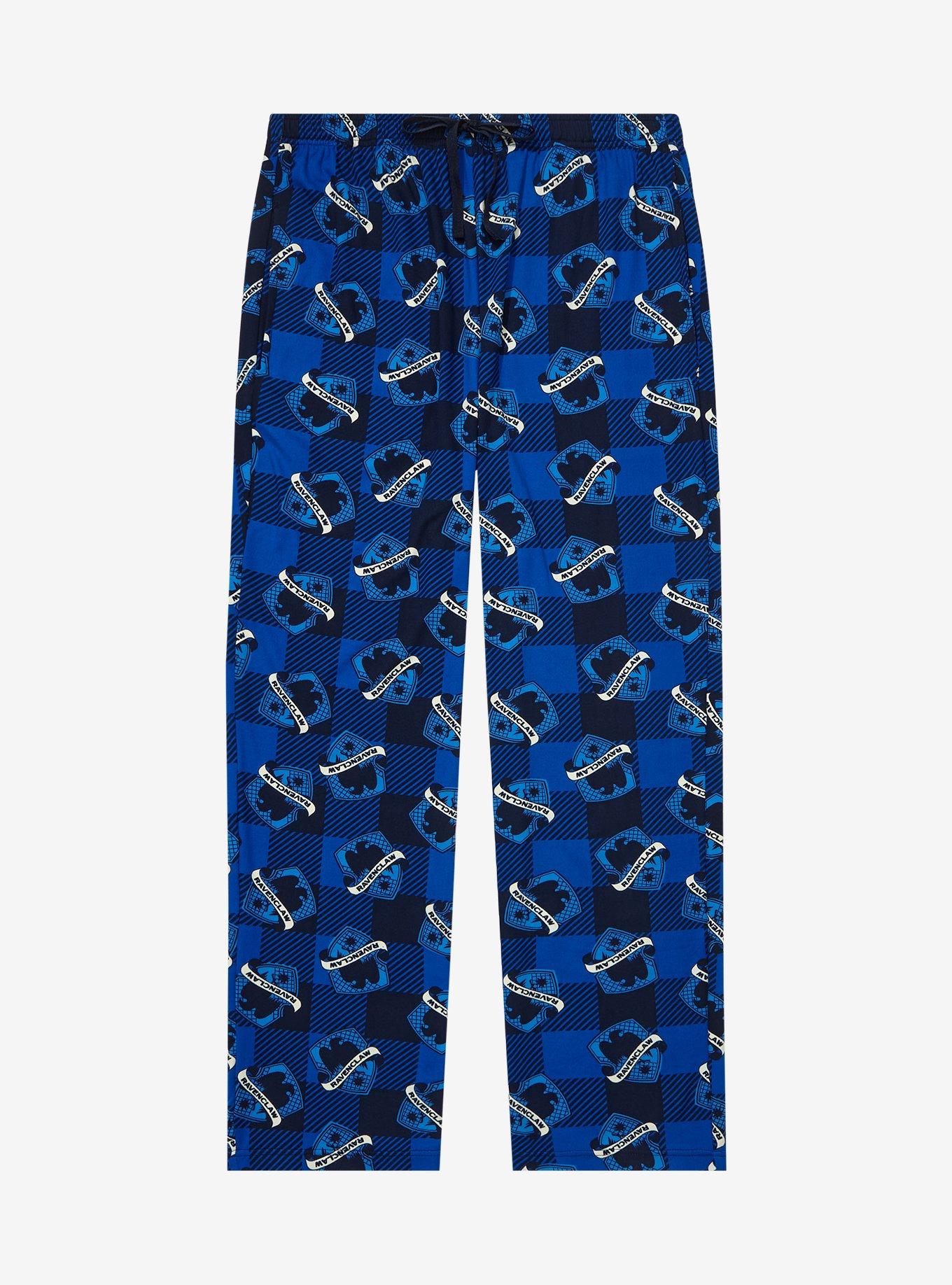 Harry Potter Plaid Ravenclaw Allover Print Sleep Pants - BoxLunch Exclusive, BLUE, hi-res