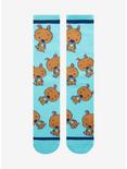 Scooby-Doo Chibi Scooby Allover Print Crew Socks - BoxLunch Exclusive, , hi-res