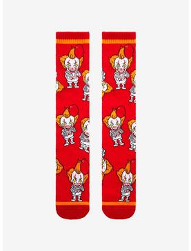 It Pennywise Portraits Allover Print Crew Socks - BoxLunch Exclusive, , hi-res