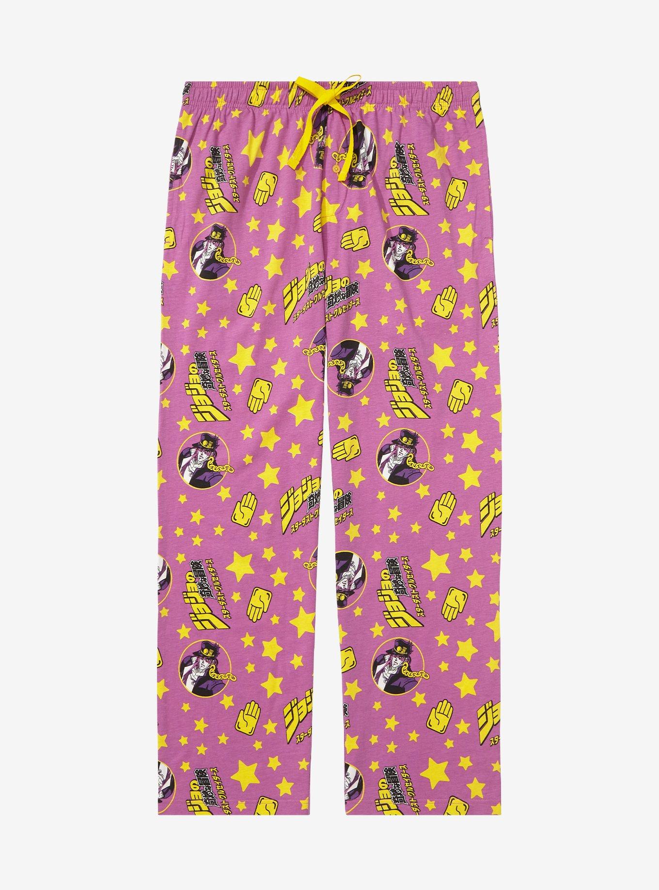 JoJo's Bizarre Adventure Jotaro Kujo Allover Print Sleep Pants, PURPLE, hi-res