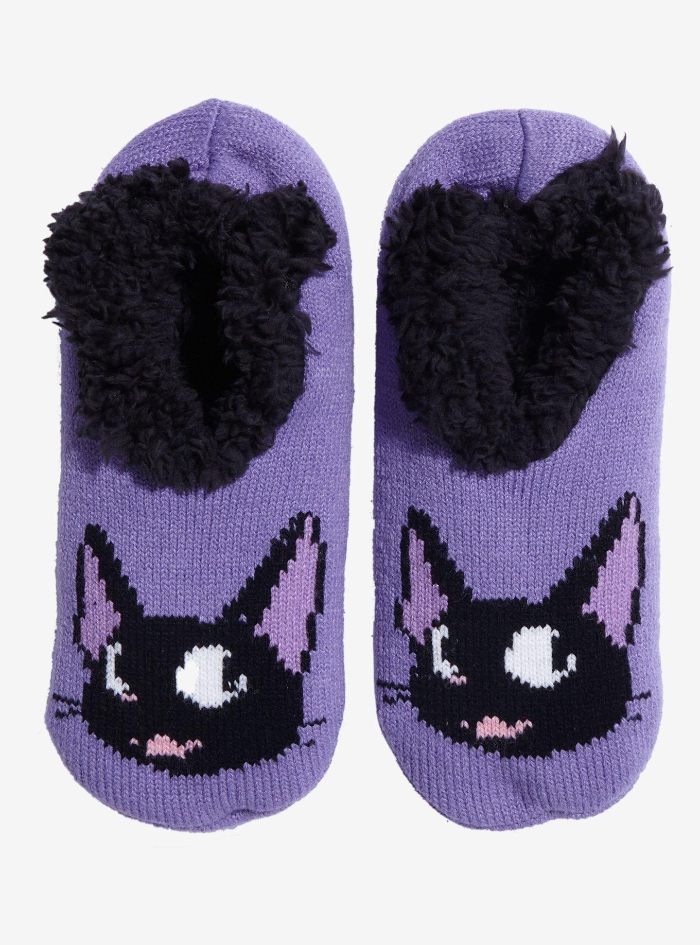 Studio Ghibli Kiki’s Delivery Service Jiji Slipper Socks - BoxLunch Exclusive , , hi-res