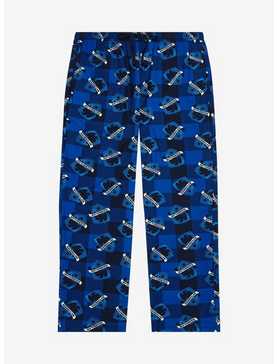 Harry Potter Plaid Ravenclaw Allover Print Plus Size Sleep Pants - BoxLunch Exclusive, , hi-res