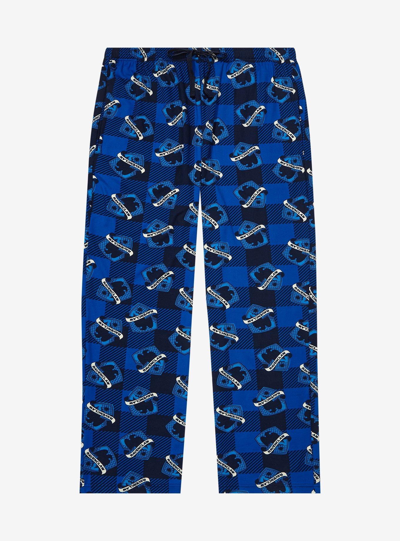 Harry Potter Plaid Ravenclaw Allover Print Plus Size Sleep Pants