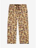 Harry Potter Hogwarts Portraits Allover Print Plus Size Sleep Pants - BoxLunch Exclusive , PALE YELLOW, hi-res