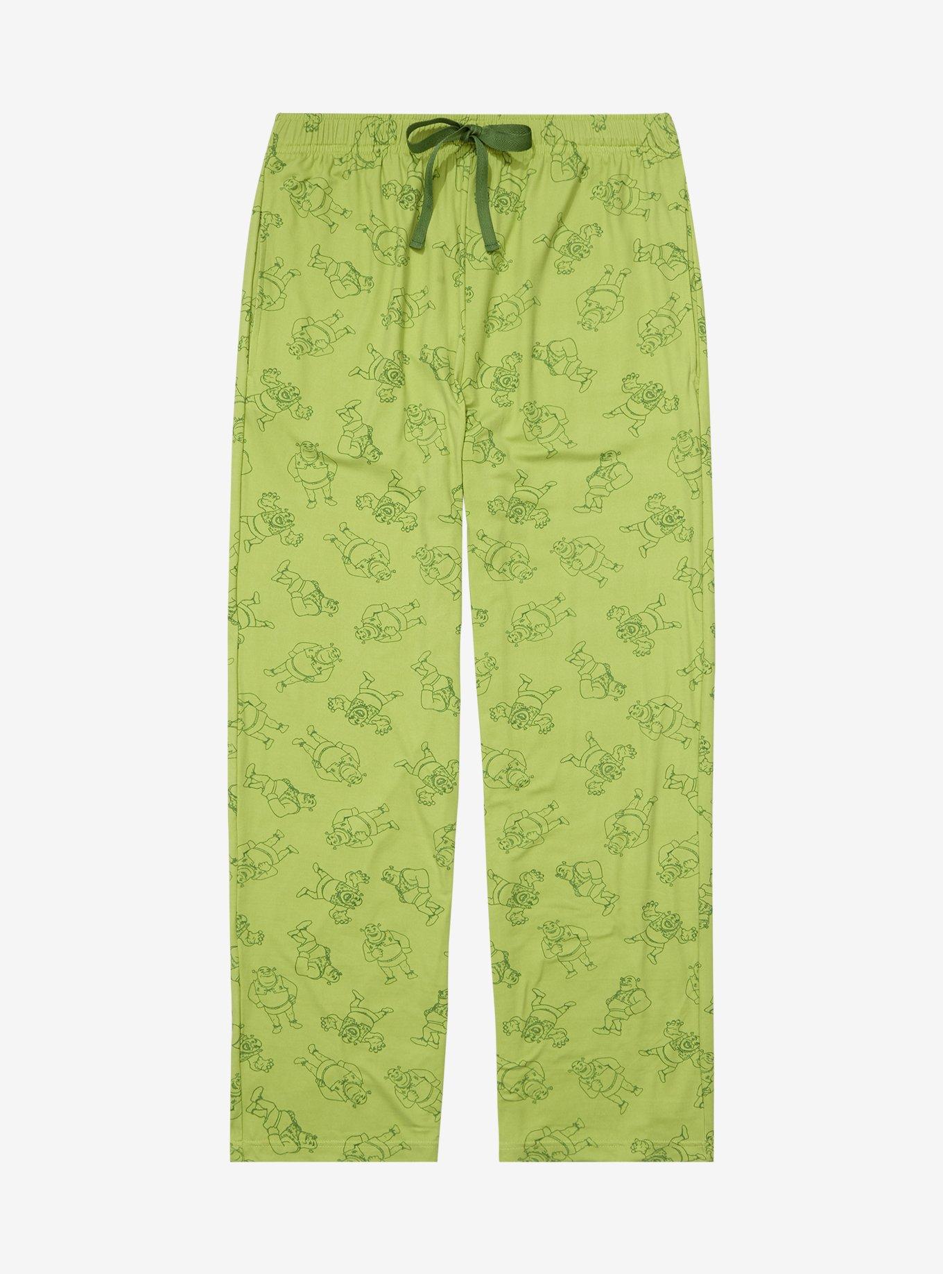 Shrek Outline Portraits Allover Print Sleep Pants - BoxLunch Exclusive, , hi-res