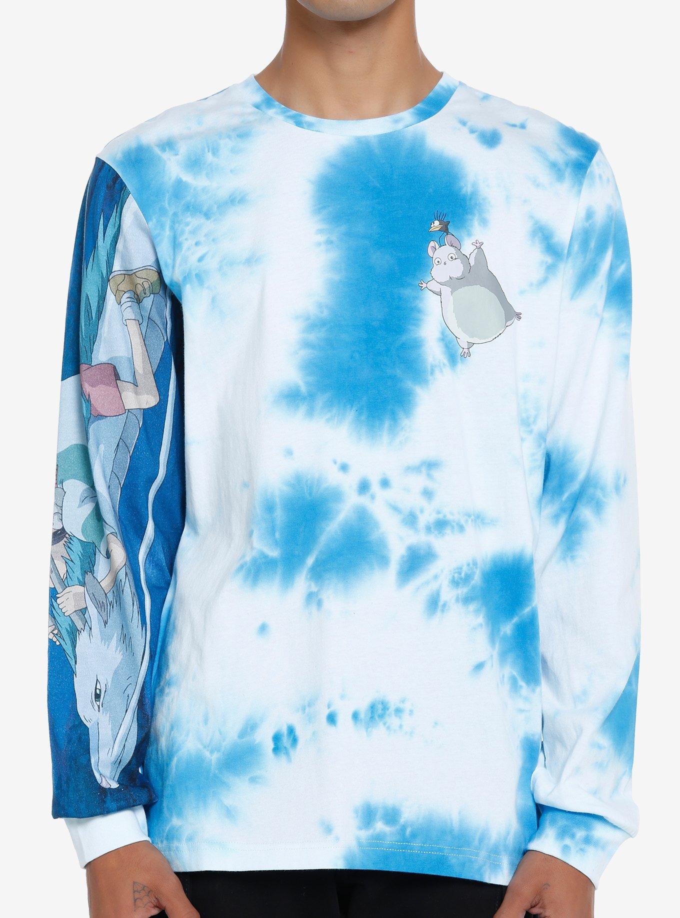 Studio Ghibli Spirited Away Haku Sky Tie-Dye Long-Sleeve T-Shirt, MULTI, hi-res