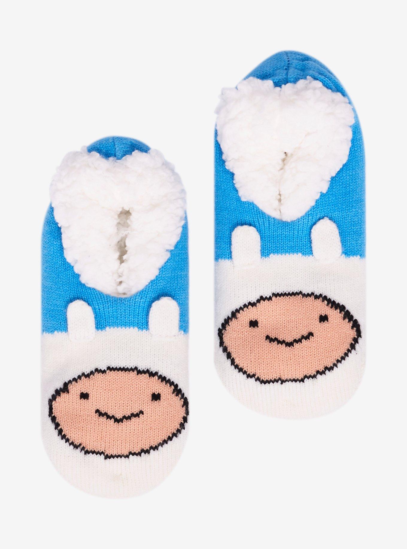 Teddy Bear Sherpa Socks - Snow White