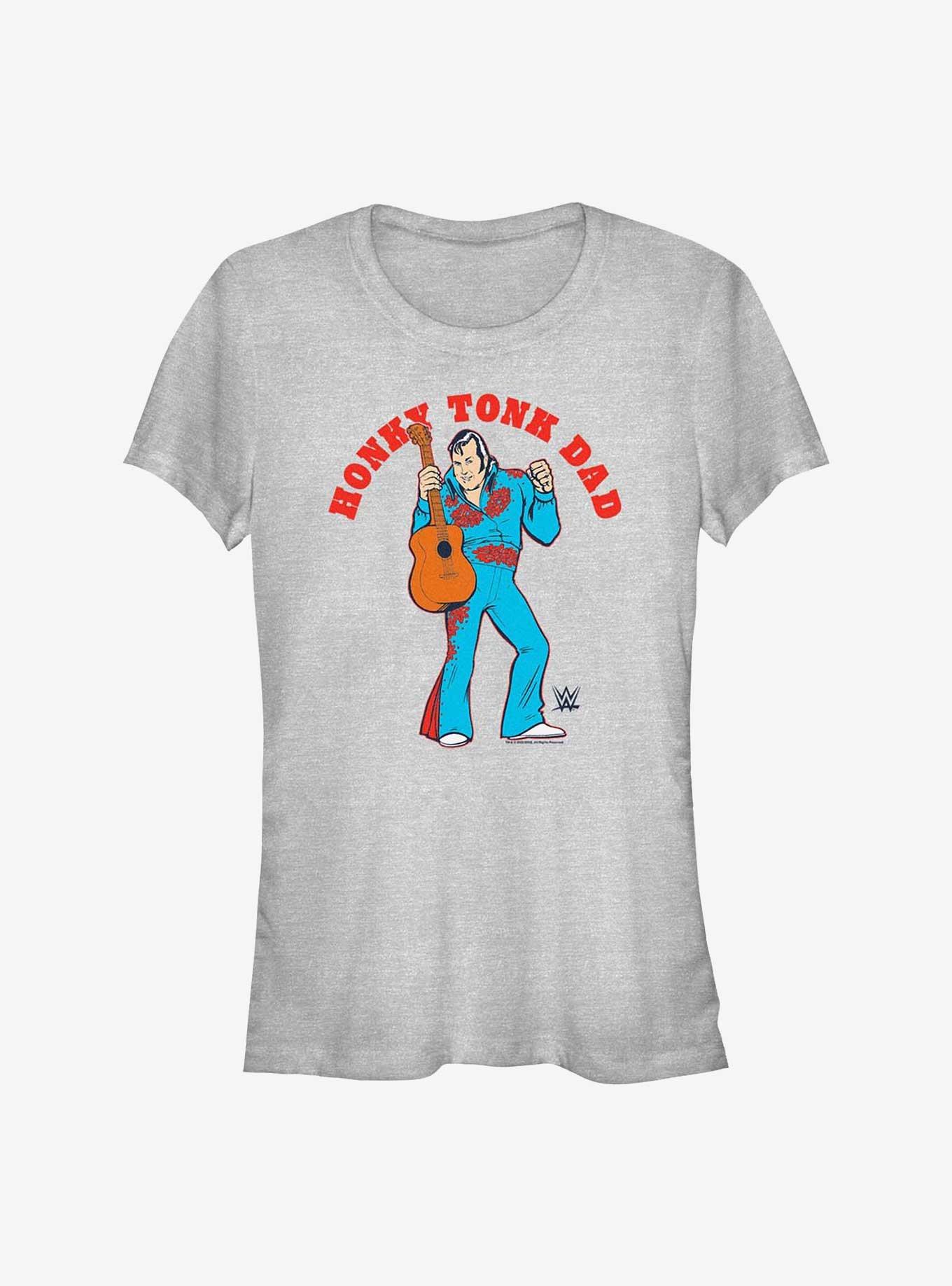 WWE Honky Tonk Dad Cartoon Portrait Girls T-Shirt, ATH HTR, hi-res