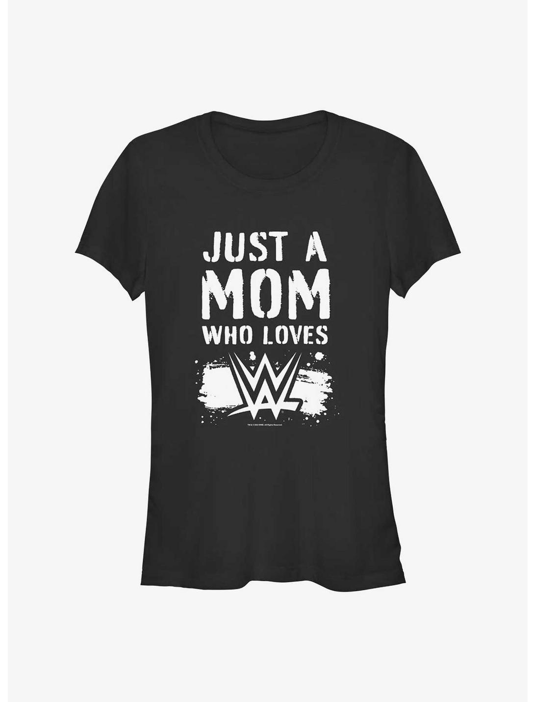 WWE Just A Mom Who Loves WWE Girls T-Shirt, BLACK, hi-res