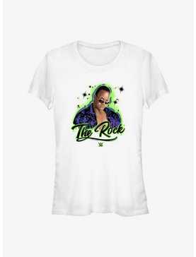 WWE The Rock Airbrushed Paint Style Portrait Girls T-Shirt, , hi-res