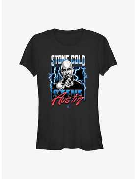 WWE Stone Cold Steve Austin Lightning Frame Girls T-Shirt, , hi-res