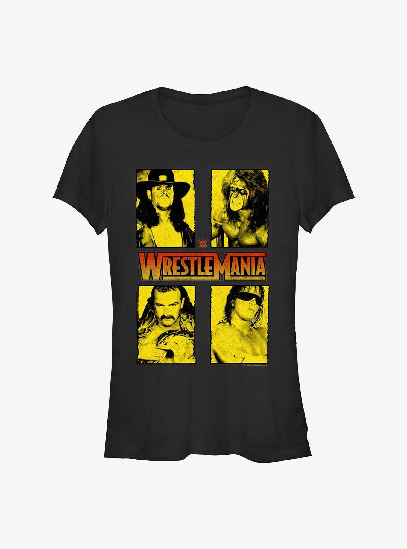 WWE WrestleMania Legends Girls T-Shirt, BLACK, hi-res