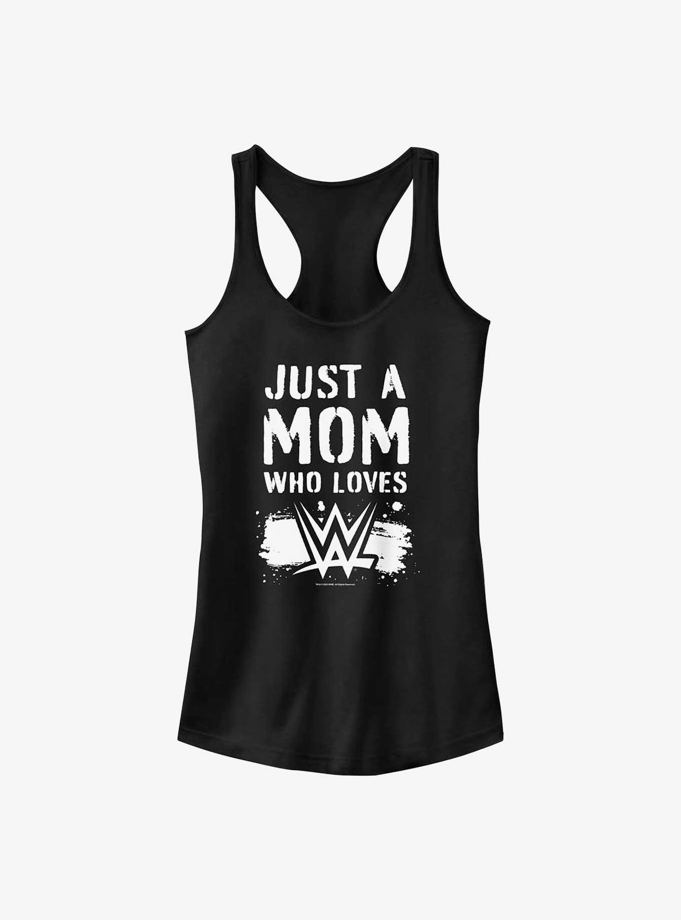 WWE Just A Mom Who Loves WWE Girls Tank, BLACK, hi-res