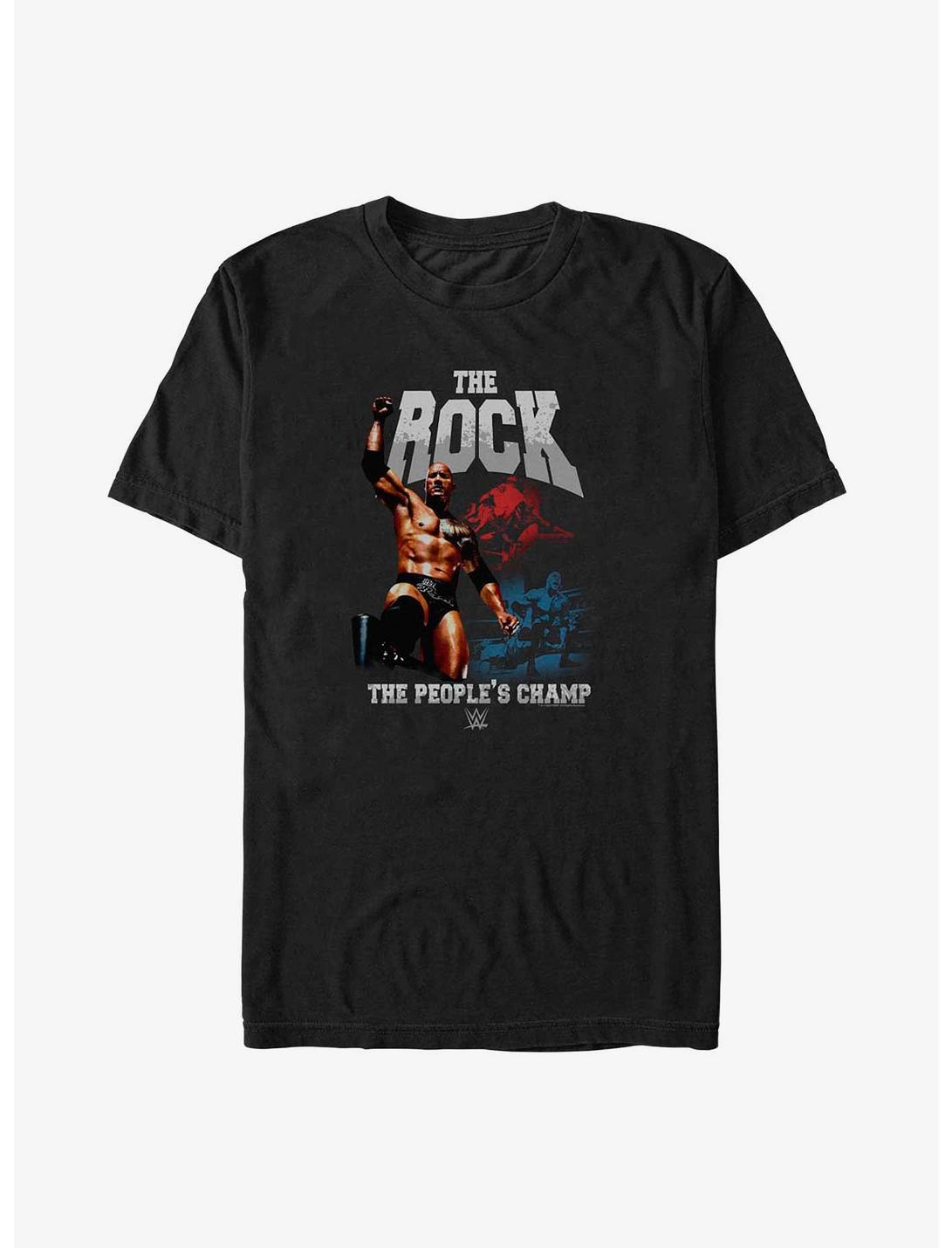 WWE The Rock The People's Champ T-Shirt, BLACK, hi-res