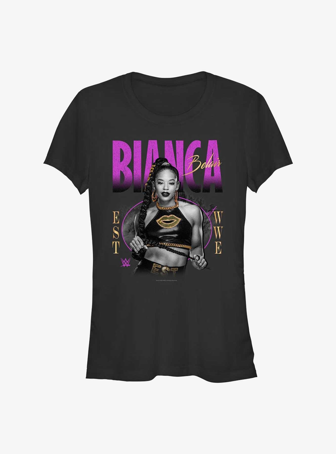 WWE Bianca Belair EST Portrait Girls T-Shirt