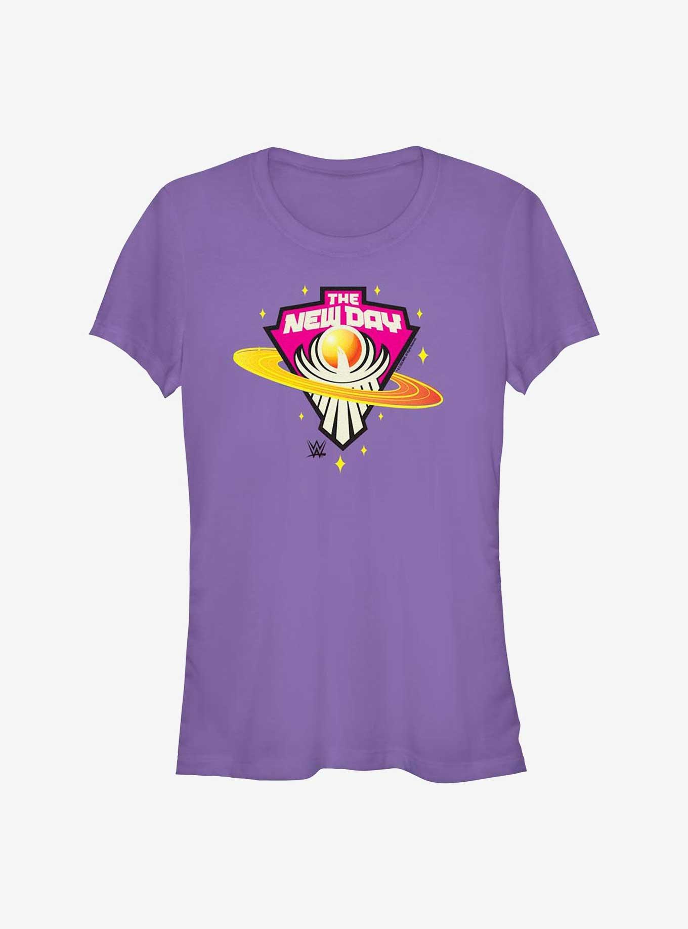 WWE The New Day Logo Girls T-Shirt, PURPLE, hi-res