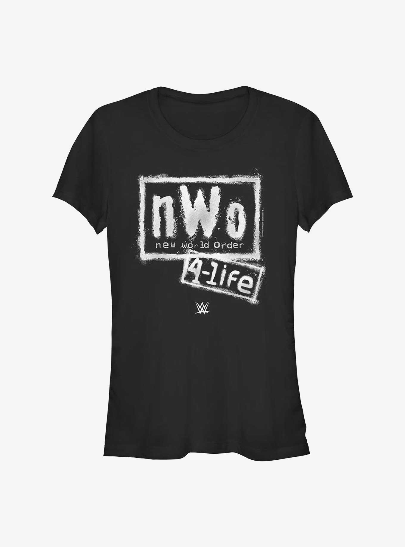 WWE nWo New World Order 4-Life Girls T-Shirt, BLACK, hi-res