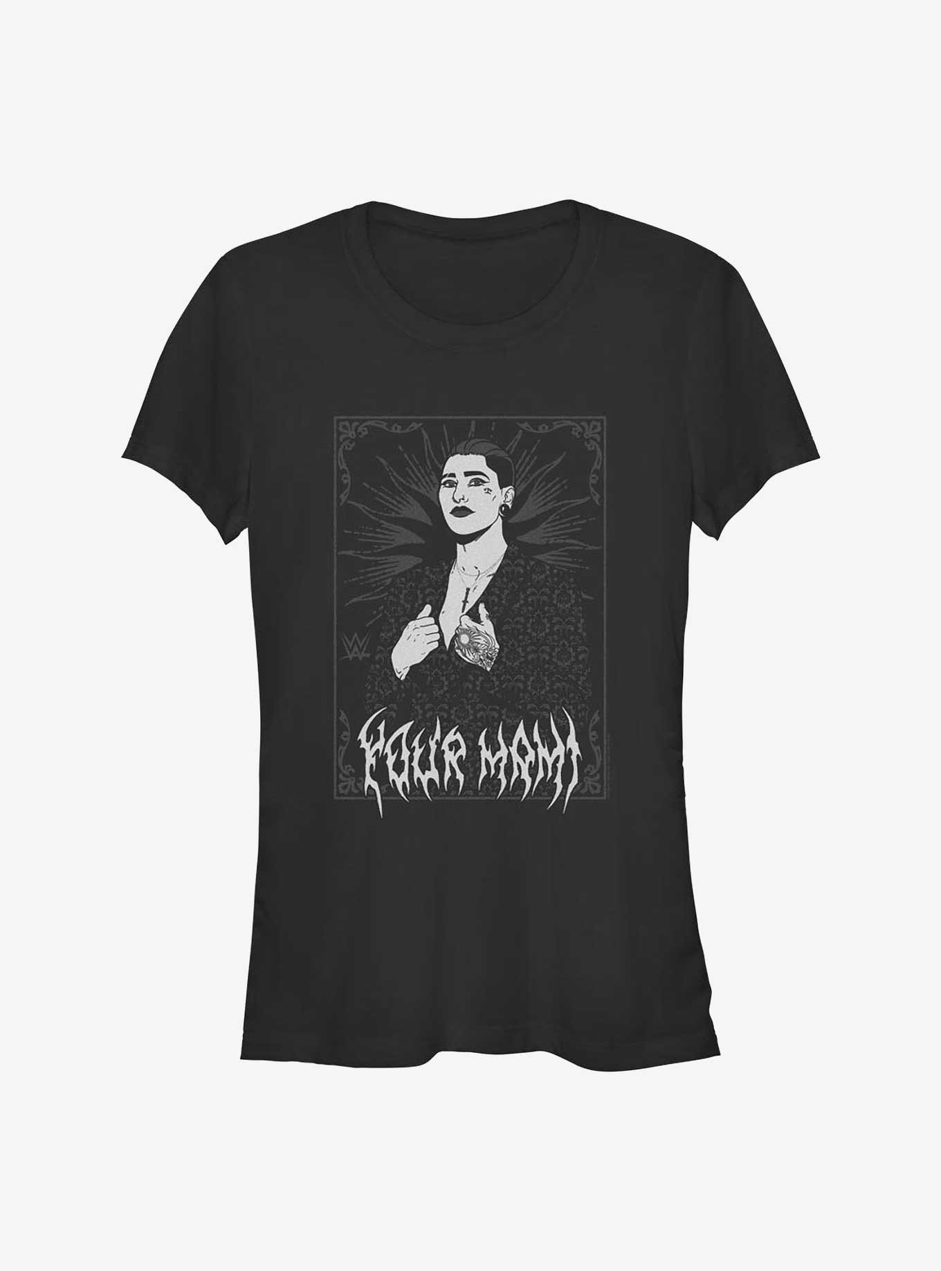 WWE Rhea Ripley Your Mami Tarot Poster Girls T-Shirt, BLACK, hi-res