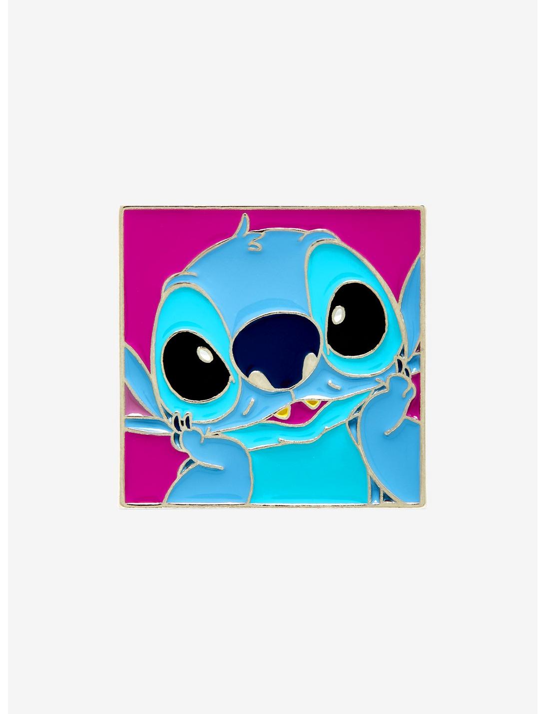 Disney Lilo & Stitch Close-Up Stitch Portrait Enamel Pin - BoxLunch Exclusive, , hi-res