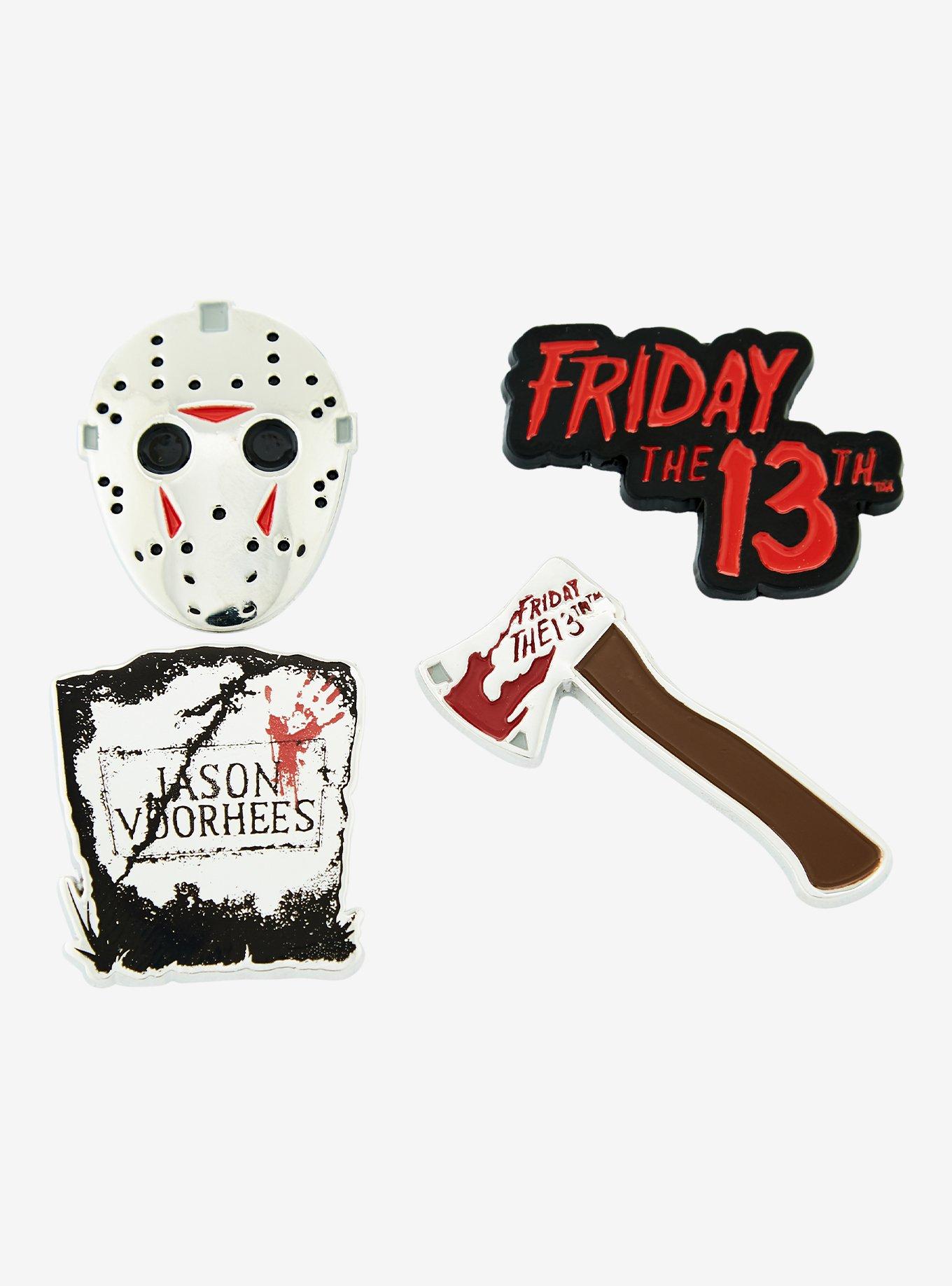 Friday the 13th Icons Enamel Pin Set, , hi-res