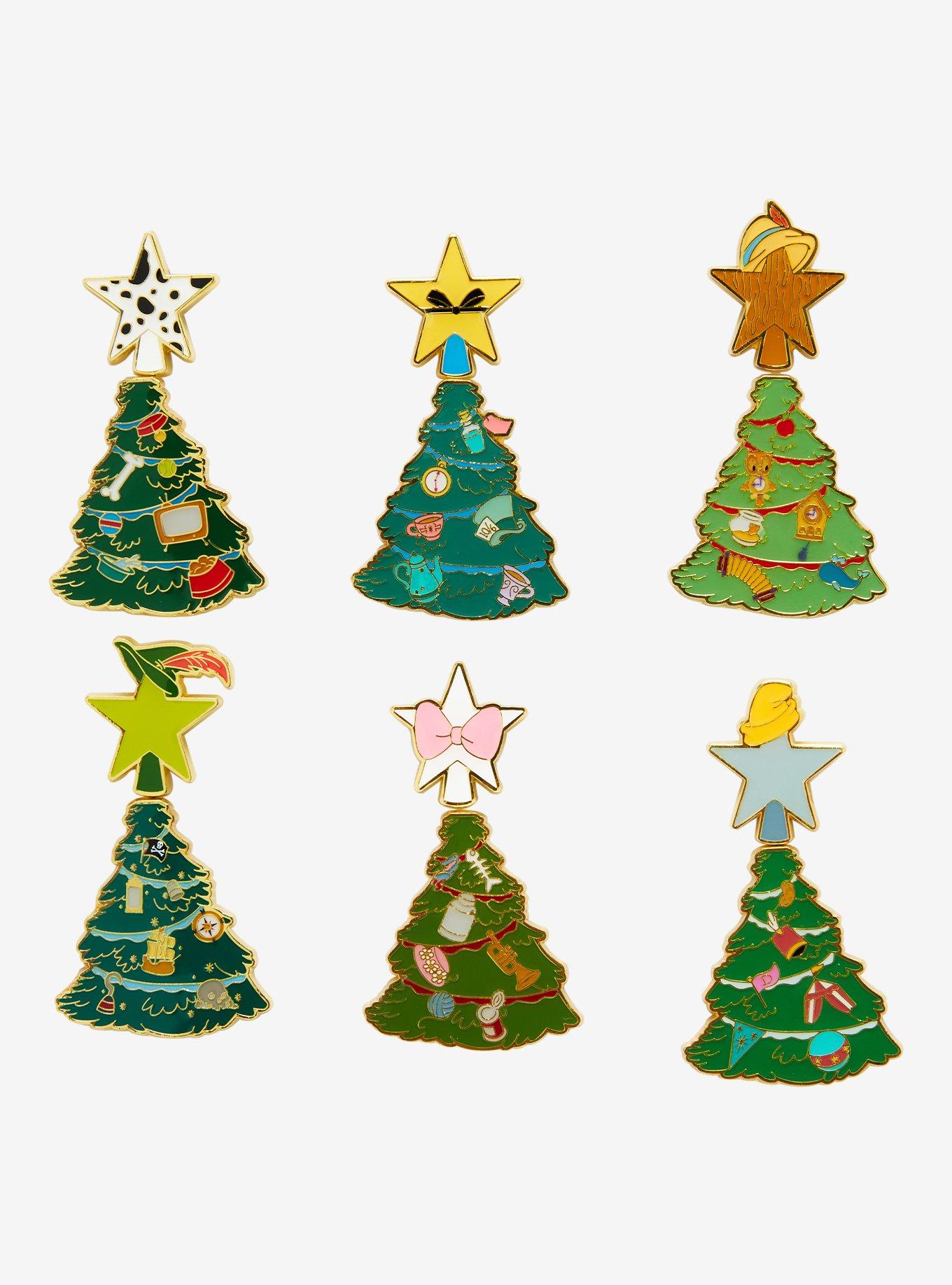 Loungefly Disney Christmas Tree Blind Box Enamel Pin Set - BoxLunch Exclusive, , hi-res