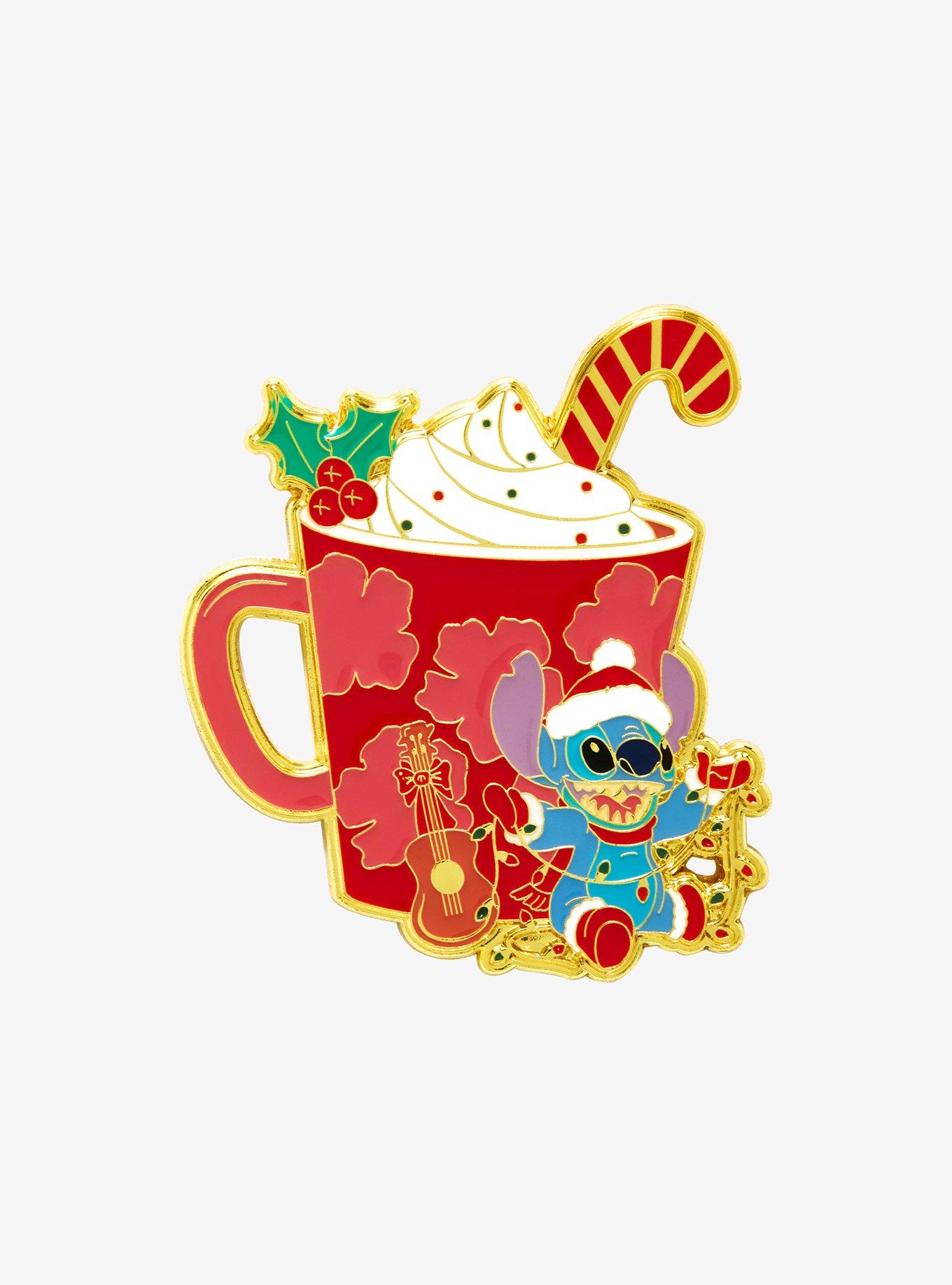 Loungefly Disney Lilo & Stitch Peppermint Mocha Enamel Pin - BoxLunch Exclusive, , hi-res