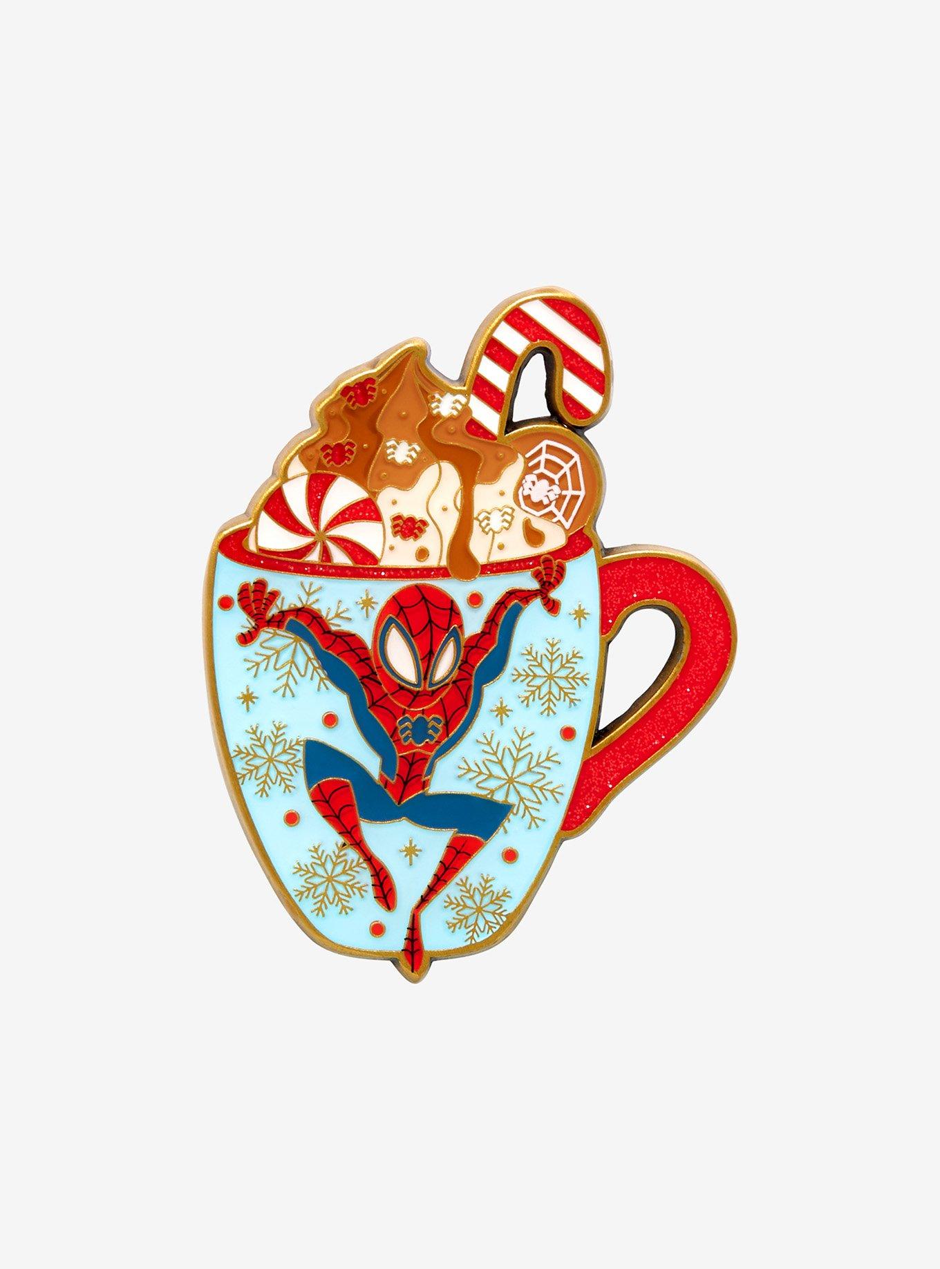 Loungefly Marvel Spider-Man Peppermint Mocha Enamel Pin - BoxLunch Exclusive, , hi-res