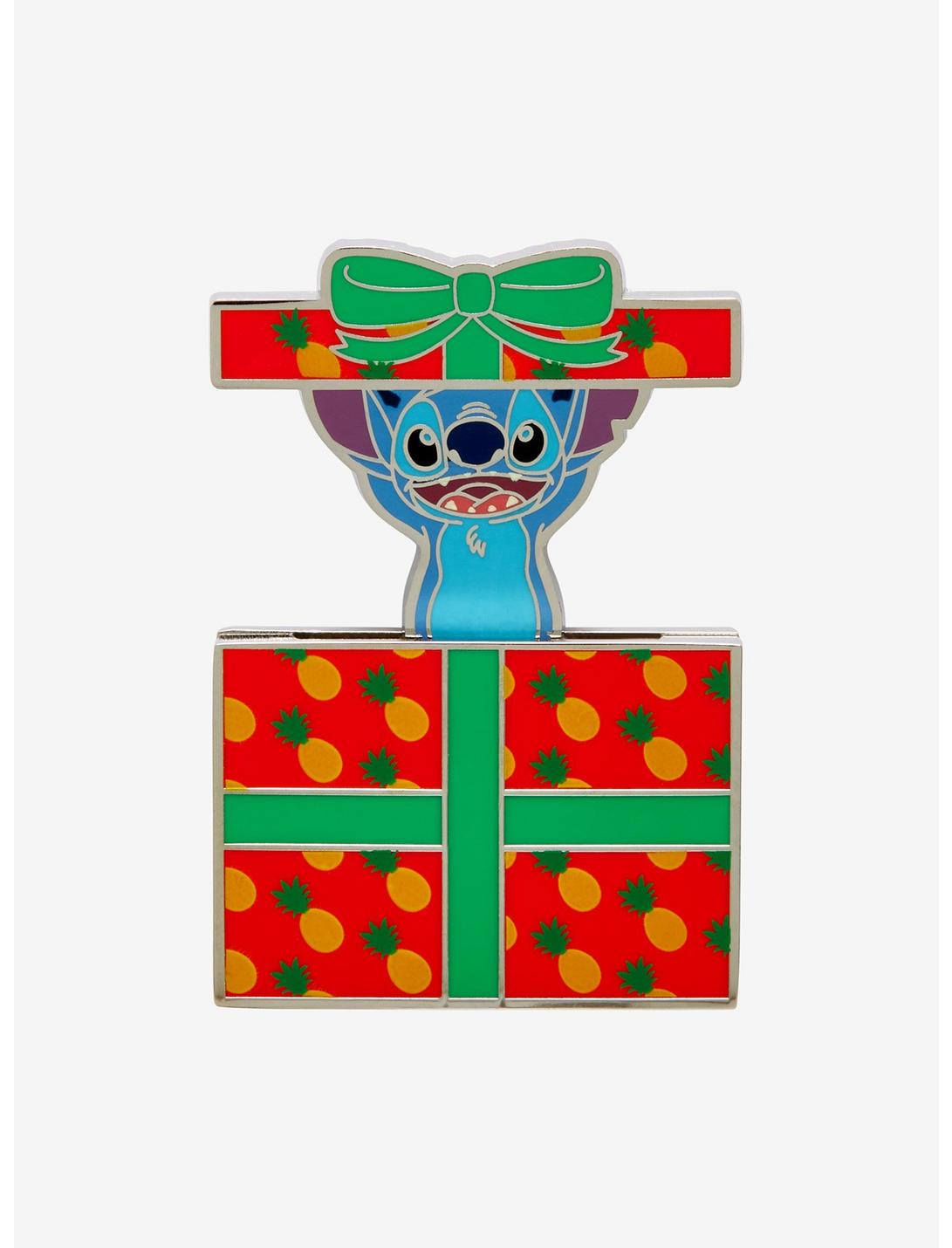 Loungefly Disney Lilo & Stitch Present Sliding Enamel Pin - BoxLunch Exclusive, , hi-res